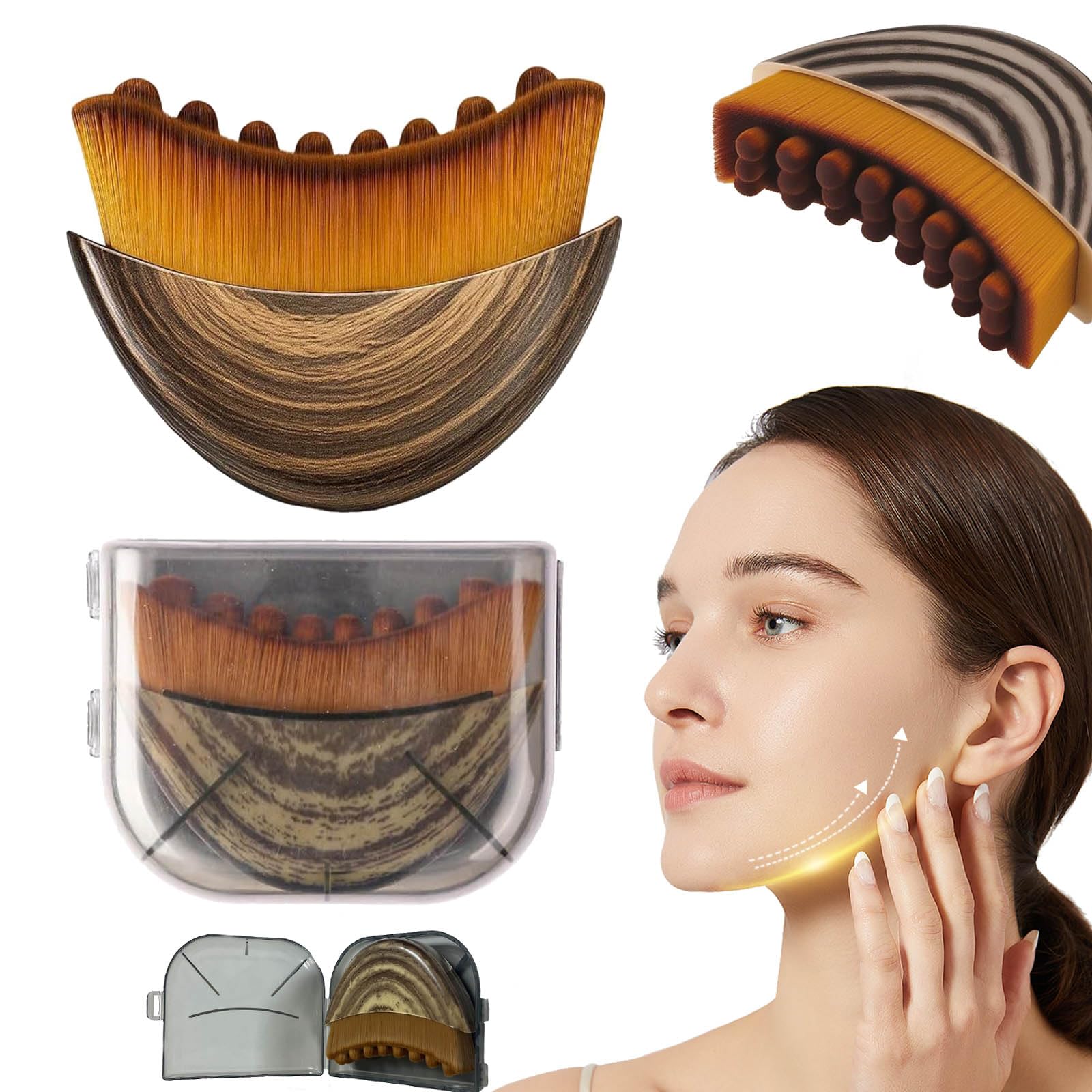 Photo 1 of 2026 New Lymphatic Contour Face Brush,Drainage Massager Facial Brush - Gentle Beauty Tool - Chin & Jawline Sculpting - for All Skin