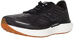 Saucony Men's Triumph 19 Running Shoe, Black/Gum, 9