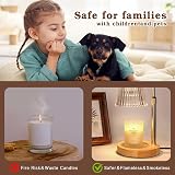 Funistree Candle Warmer Lamp with Timer & Dimmer, 2 Bulbs, Height Adjustable view 2
