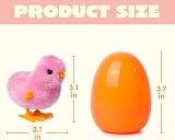 JOYIN 12 Pcs Filled Easter Eggs Wind-Up Jumping Toys view 5