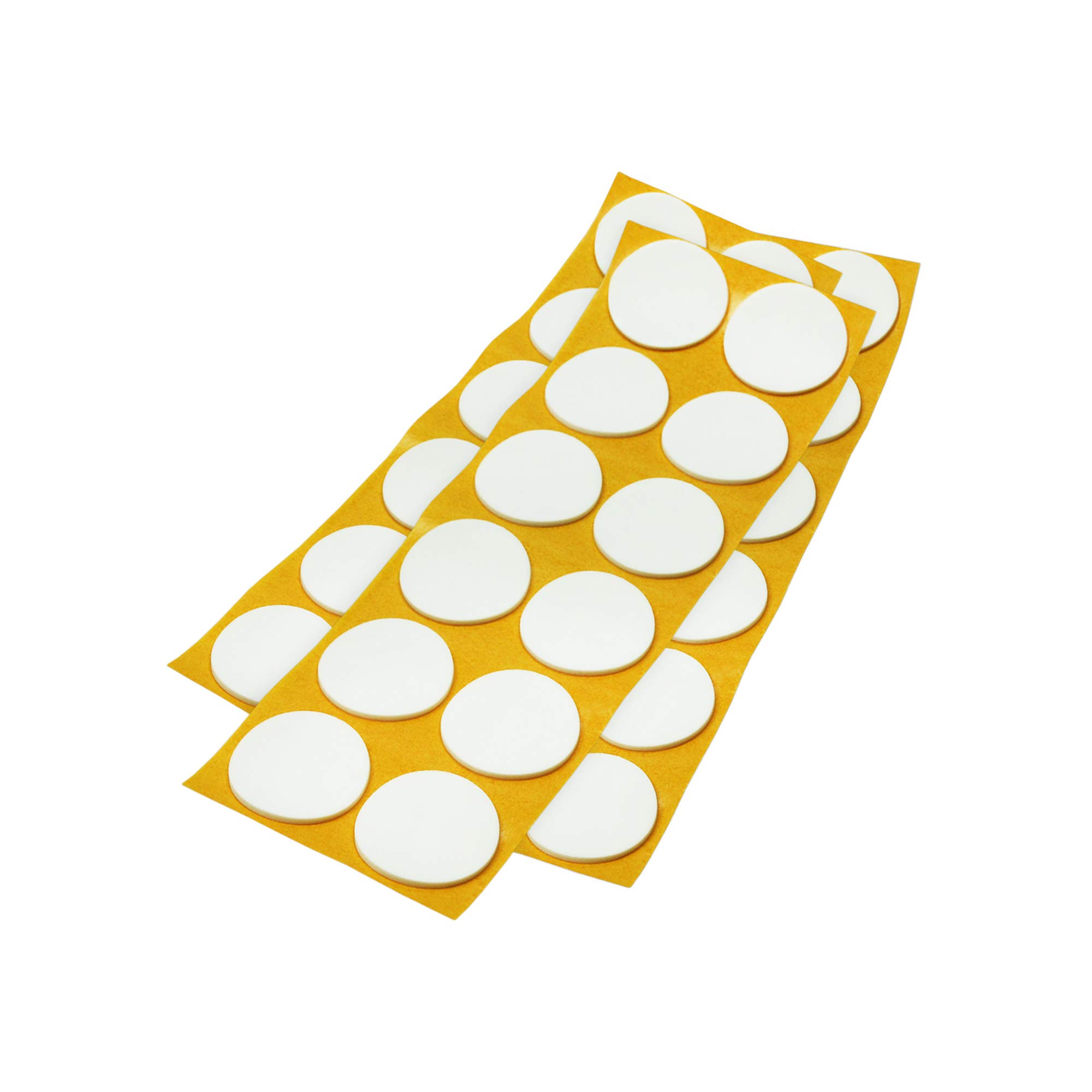 Adsamm® / 36 x self-adhesive anti-slip pads made of EPDM cellular rubber/ø 1.57'' (ø 40 mm) / White/round / 0.098'' (2.5 mm) thick anti-slip glides