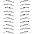 Neva Nude Instant Eyebrows 10 Pairs, Dark Brown/Black Temporary Eyebrows | Easy Application & Long Lasting | Waterproof (Amorous Assistant)