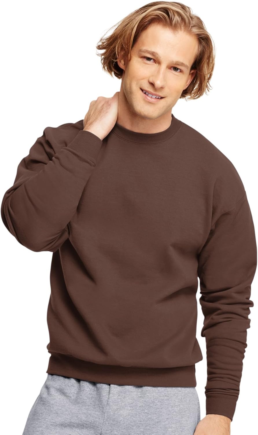 Hanes Men's EcoSmart Fleece Sweatshirt (Pack of 2) at  Men’s Clothing store