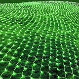 MULTI-SPARKING 198 LED Green Net Lights Outdoor