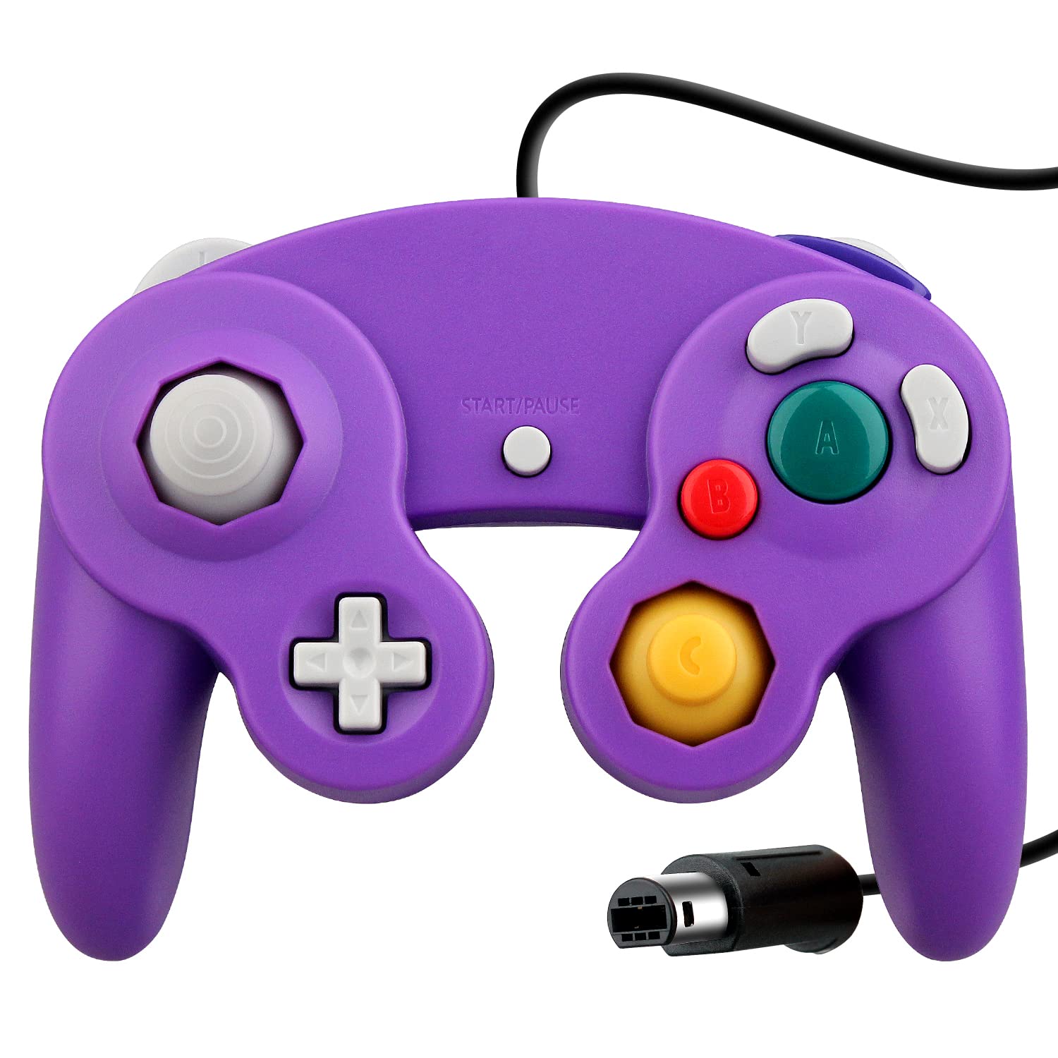 Photo 1 of OSTENT Wired Shock Game Controller for Nintendo GameCube NGC Video Game Color Purple