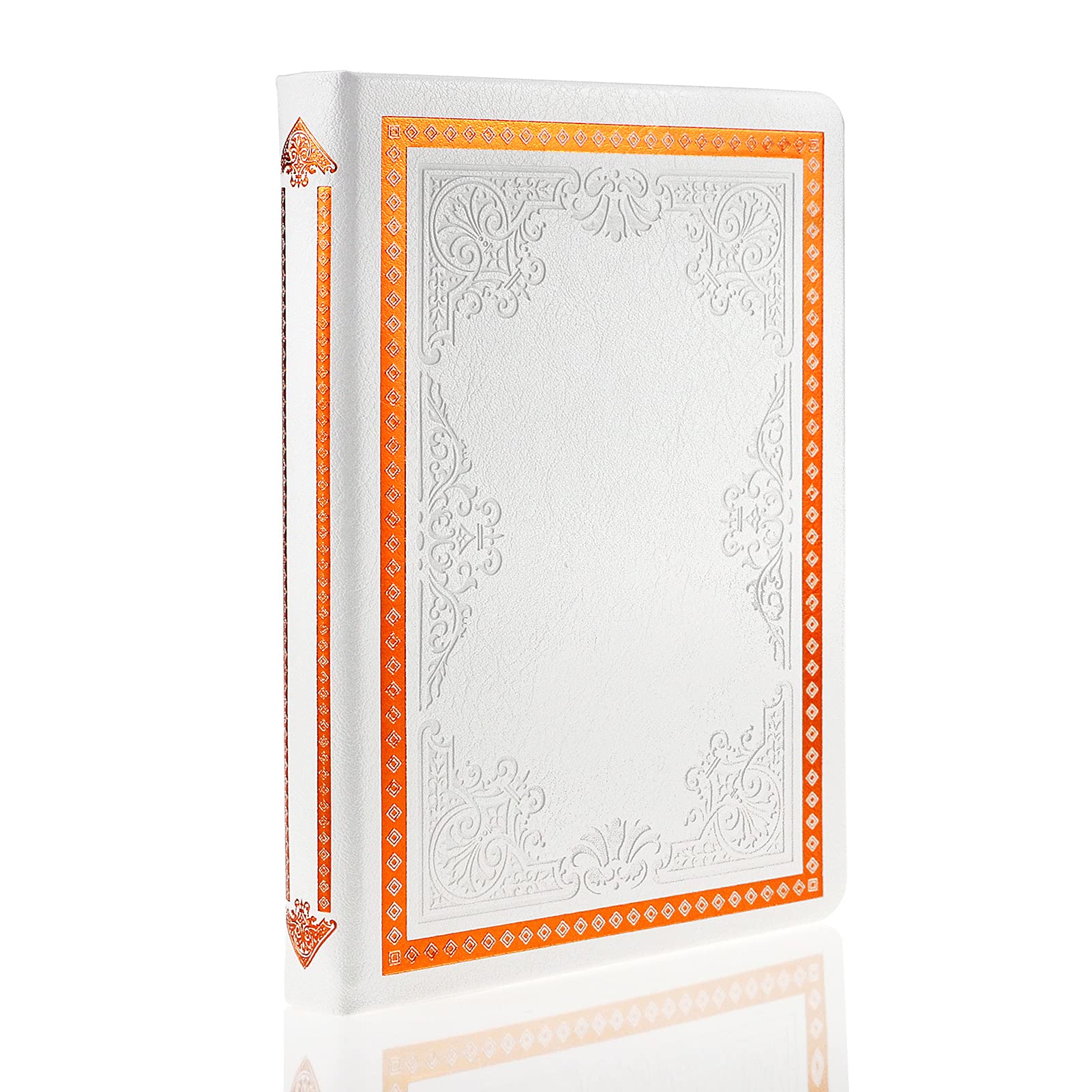 MAZERAN Vintage Journal, PU Leather Hardback Retro Embossed Travel Diary Writing Notebook, Thick 288 pages College Lined Planner 5.5 x 7.7" Gift for Girls Women Daughter