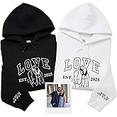 Custom Couple Matching Hoodie Set Personalized Embroidery from Photo – Gift for Anniversary Valentine Lover