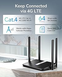 Cudy AC1200 Dual Band Unlocked 4G LTE Modem Router