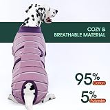 Kuoser Recovery Suit for Dogs Post-Operative Purple Breathable 6 Sizes view 5