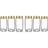 Joseph Sedgh Collection Greek Key Highball Glasses Set of 6-13 oz Tall Glasses. Ideal for Water, Mojitos, Mixed Drinks, Dishwasher Safe Premium European Grade Glassware