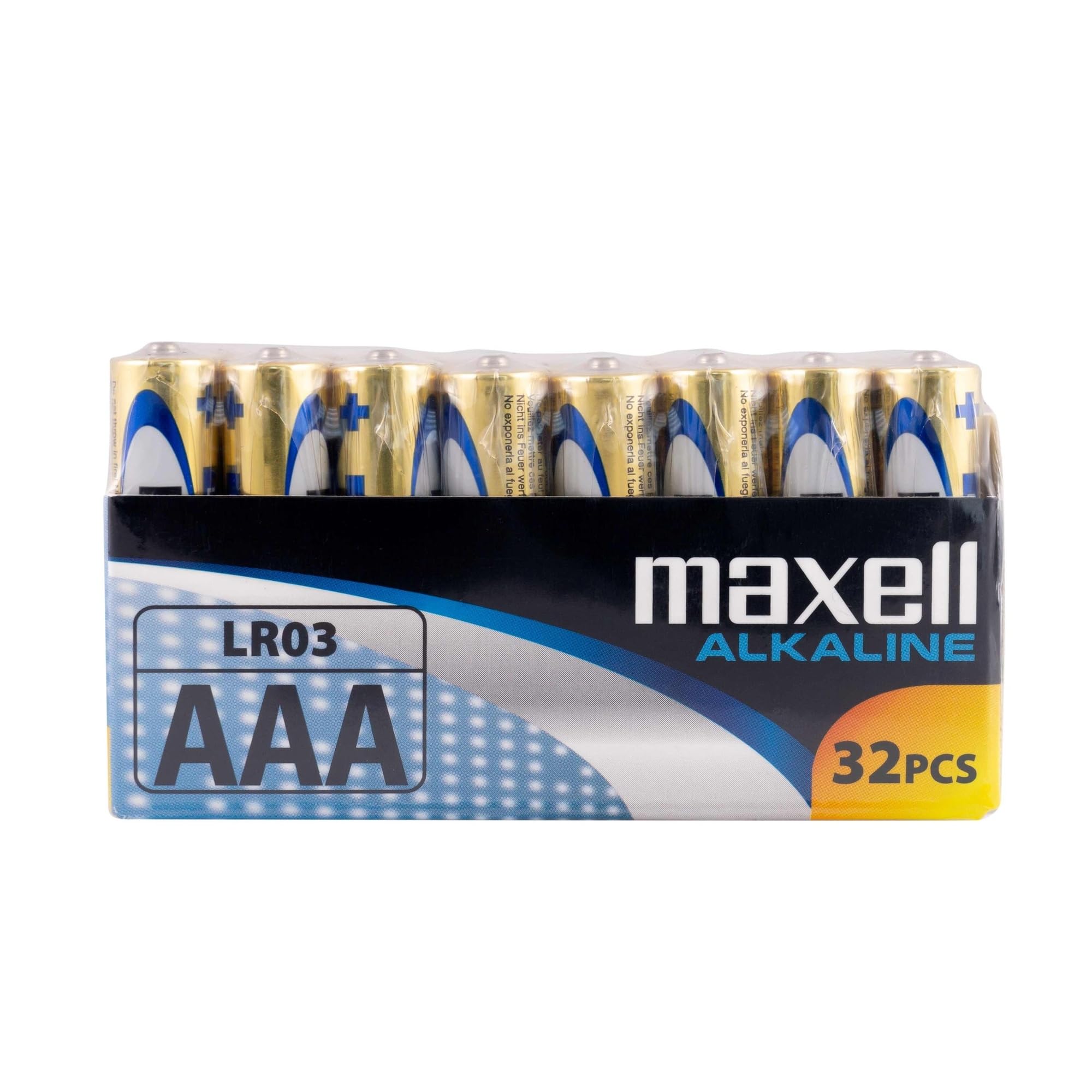 Maxell LR03 AAA Batteries AAA Pack de 32 pilas gold