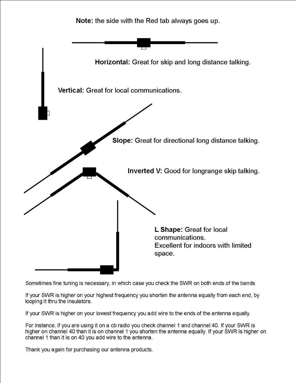 Falcon 2400 Watt 11 Meter Dipole Cb Radio Base Station Antenna