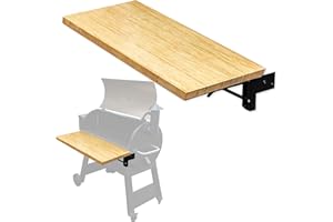 Iron Forge Tools 26x12 Wood Folding Grill Shelf Accessory - Charcoal Grill Accessories for Pellet Smoker Barbeque - Compatible with Traeger Pro 22, Pro 575, Ironwood 650 Series Texas Elite, Eastwood