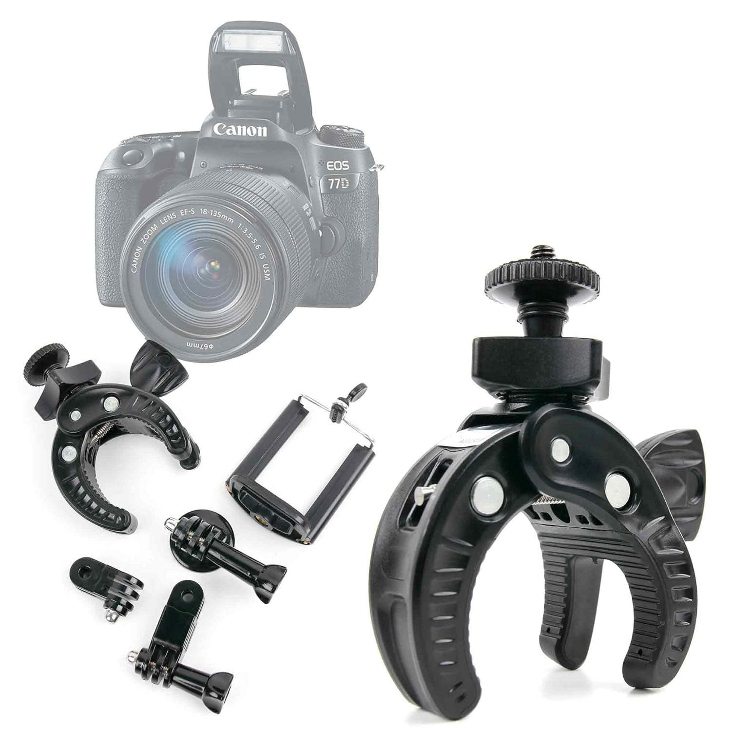 DURAGADGET Soporte Bicicleta para Cámaras Réflex Canon EOS 100d ...