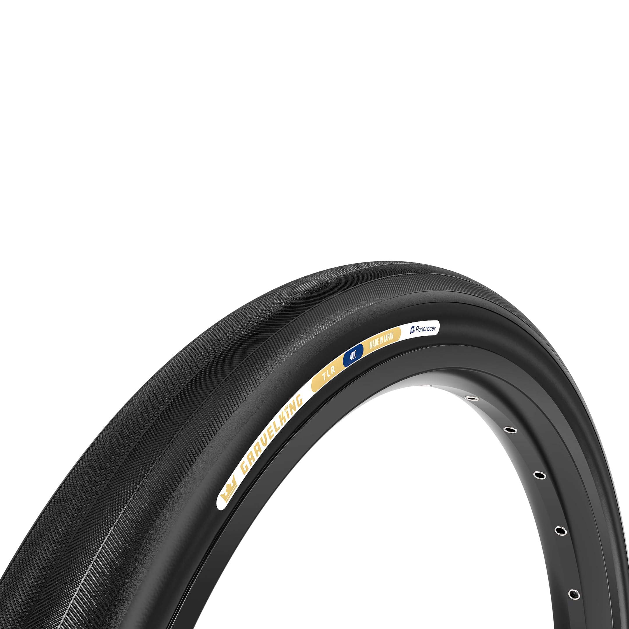 Panaracer Gravelking Slick TLR Tubeless Ready Folding Tyre - ZSG Gravel Compound -Puncture Resistant - Beadlock Technology - 120Tpi TuffTex Casing - Gravel Cycling Tyre