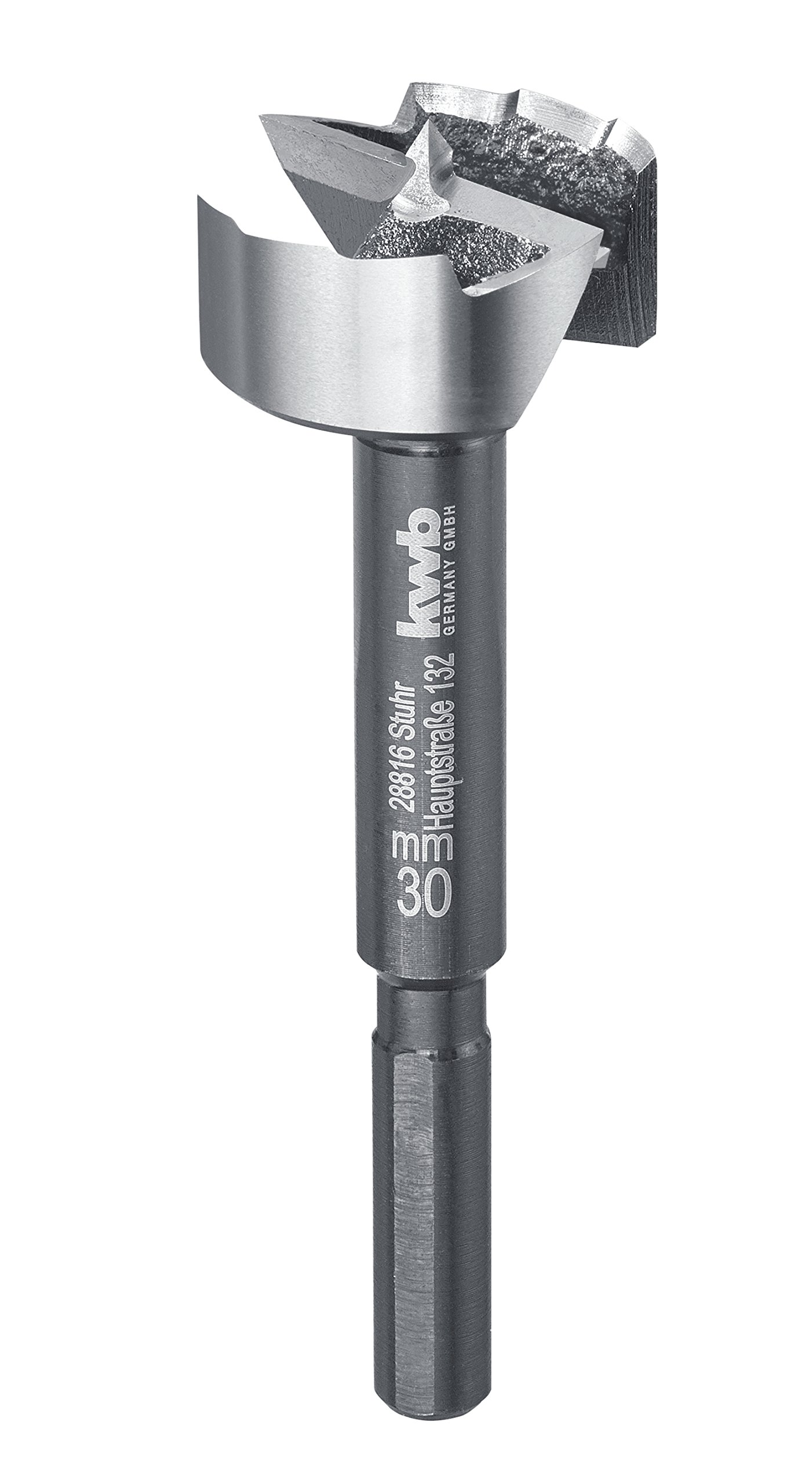 kwb Speed forstner bit Ø 30 Mm Made of Hardened and Tempered Special Steel with Precise Serrated Edge, Centre Point, Optimally Sharpened and Hardened Cutting Edges and Polished Surface.