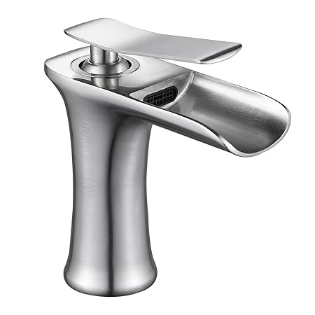 Soqo Modern Faucet Waterfall Single Handle Bathroom Sink Mixer Tap