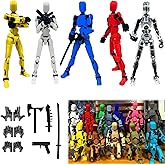 Rugwun 2025 New Titan 13 Action Figure, Multi-Jointed Movable Robot Action Figures, 3D Printed Action Figure Nova 13 Figure, 13 Action Figures Desktop Decorations for Kids Adult (5pcs)