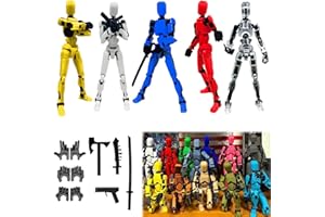 DUMWICK 2025 New Assembly Completed-Titan 13 Action Figure,Dummy Robot 13 Action Figures Set,3D Printed Multi-Jointed Action Figures,Nova 13 Action Figure for Collectors Desktop Decorations (5pcs)