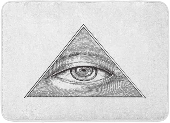 Tappetino Da Bagno Illuminati Inciso Piramide Occhio Disegno A Mano Stile Incisione All Providence Tappeto Arredo Bagno Amazon It Casa E Cucina