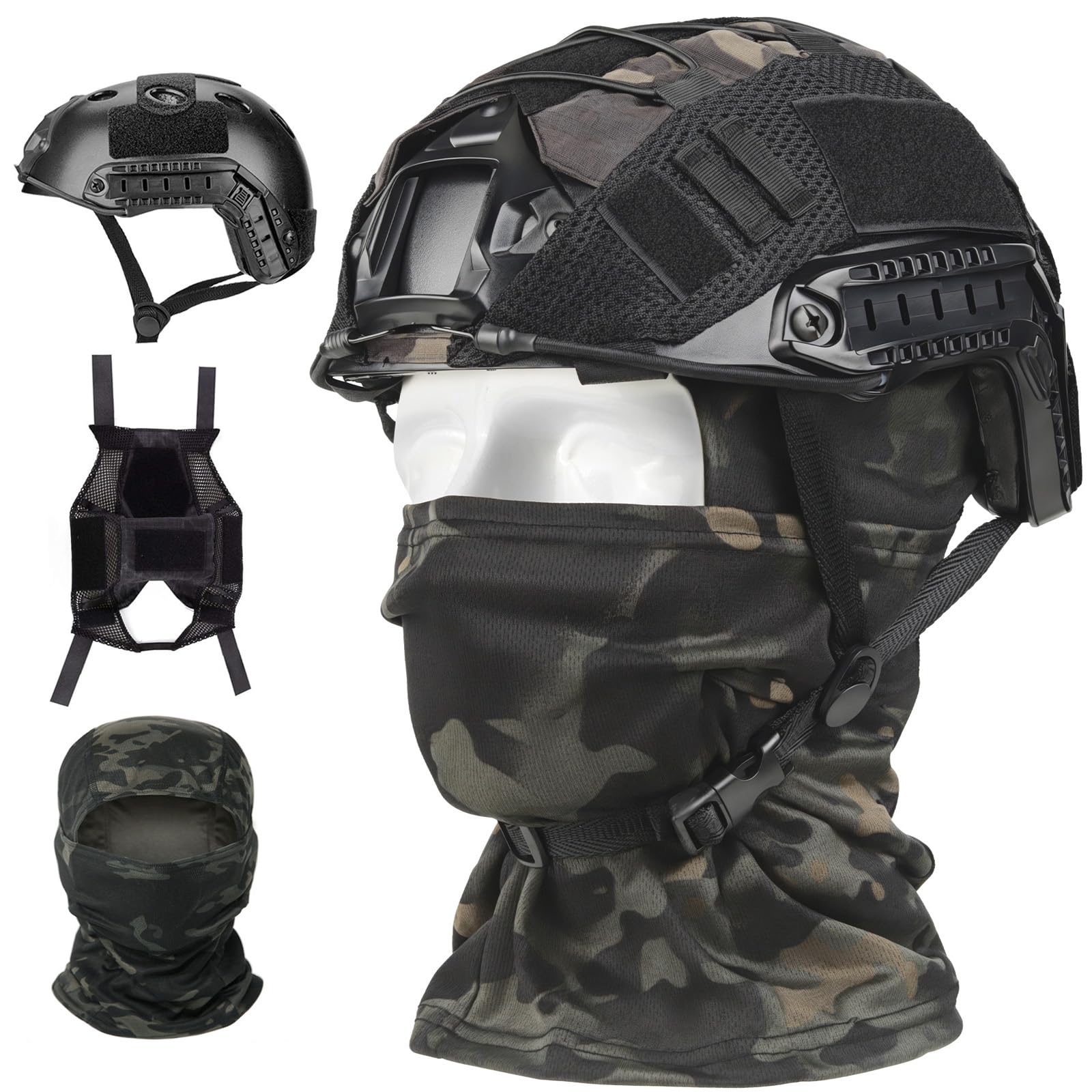 SANYETS Airsoft Helmet with Helmet Cover, Airsoft