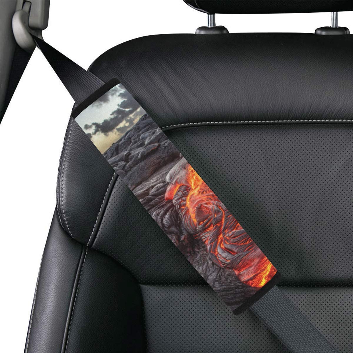 Sighing Volcanic Eruption Seat Belt Covers for Adults
