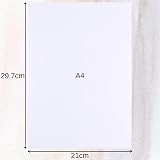 BCreativetolearn A4 White Cardstock 100 Sheets 180gsm Smooth for Printer view 2