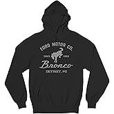 Tee Hunt Ford Motor Co Bronco Detroit MI Sweatshirt Vintage Truck Since 1966 4x4 Off Road Adventure Classic Car Fan Hoodie