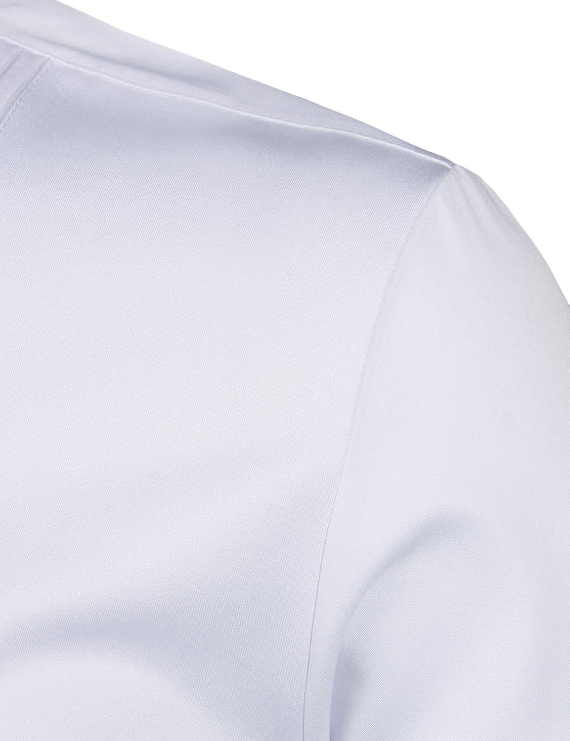 ZEROYAA Mens Slim Fit Long Sleeve Tuxedo Dress Shirts/Prom Performing Shirts at  Men’s Clothing store