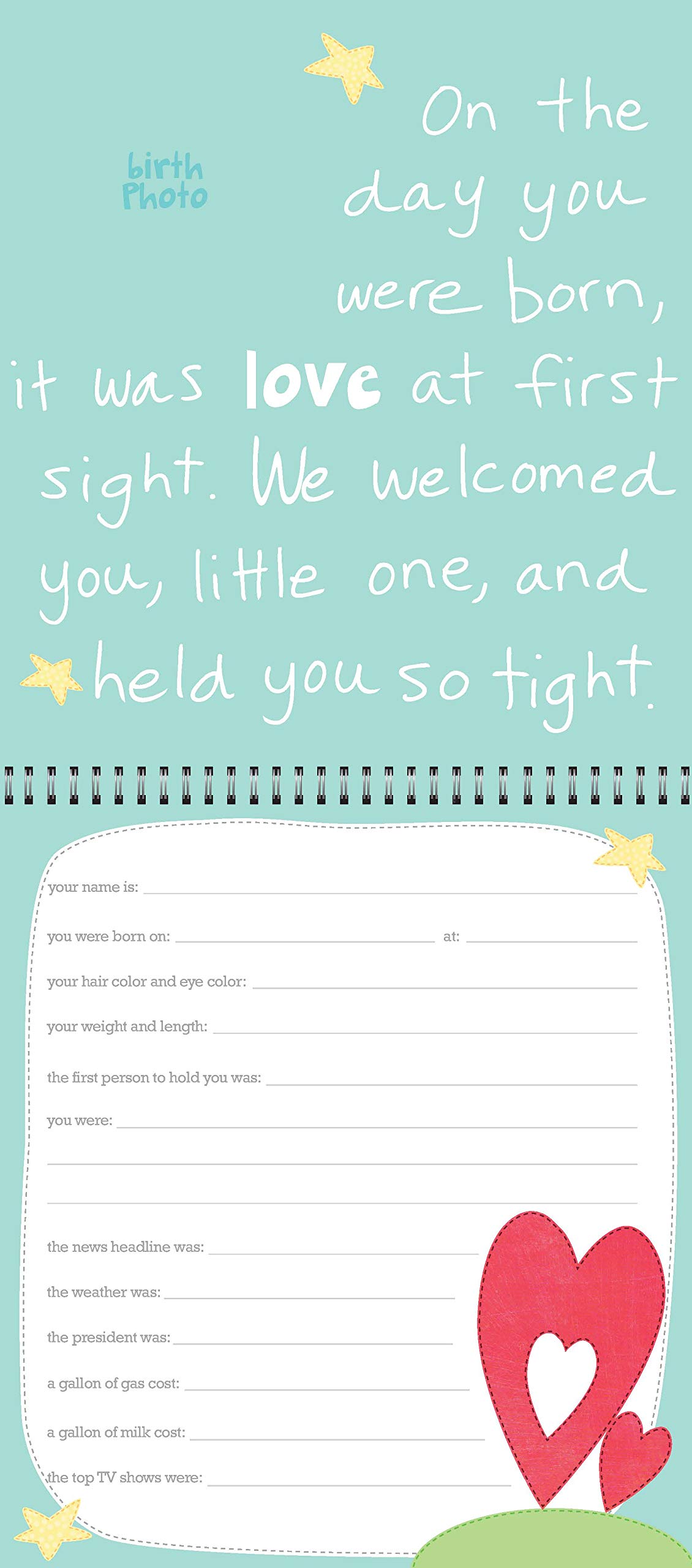 Baby's First Year: A Welcome Little One Keepsake, Memories Journal and Undated Monthly Calendar to Hang & Display (baby shower gifts for new parents) (Welcome Little One Baby Gift Collection)