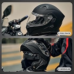ILM Motorcycle Modular Full Face Helmet Flip up
