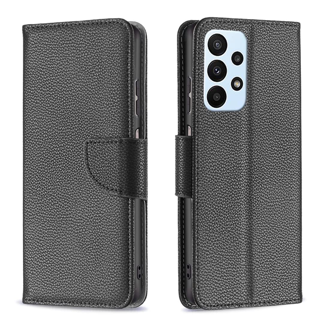 Thoankj Samsung A52 Flip Case, Galaxy A52s 5G Case Shockproof PU Leather Wallet Cover Litchi with Stand Magnetic Money Pouch Slim Folio Bumper Protective Phone Case for Samsung Galaxy A52 5G Black