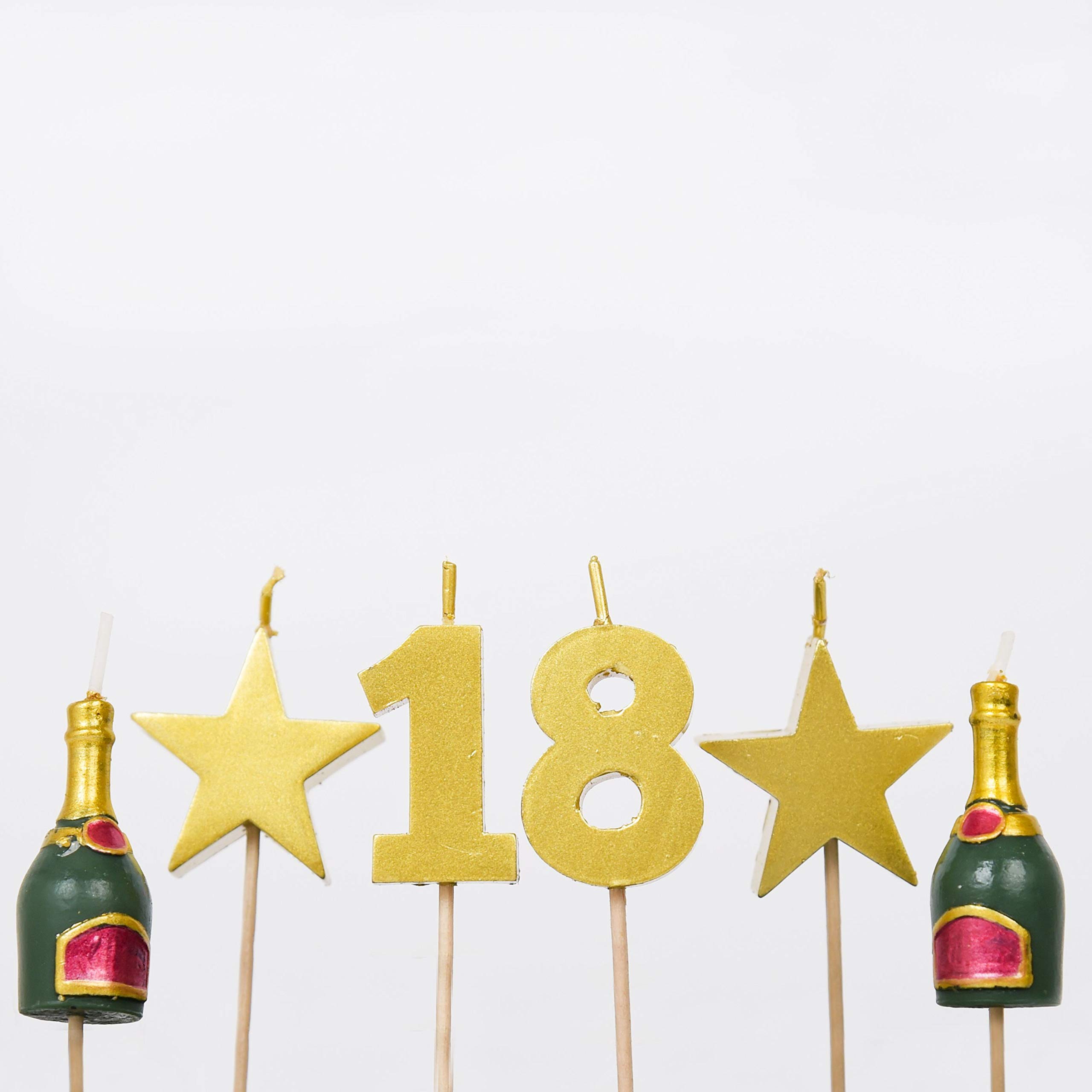 Smiling Faces Birthday Candles for Cake Topper Decoration Design Animals Pirate Football 1 30 40 50 21 Number Candle Easy Use Perfect for Parties Special Occasions – Fairytale