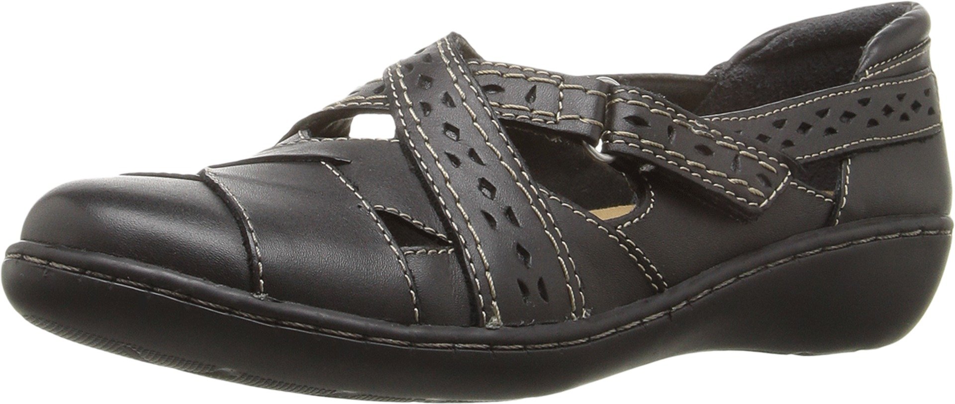 Clarks Women’s Ashland Spin Q Loafer, Black, 11 M US
