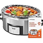 JVVFUU Slow Cooker Liners 6-10 Quart, Cooking Bags Extra Large Size 14"x 22", Slow Cooker Bags Disposable Oval Large For Crock Pot, 20 Liners