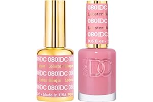 DAISY DND DND Gel Polish Set - 1 each of Pink Gel Polish and Pink Nail Polish, 080 Lobster Bisque, 0.5 Fl Oz