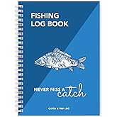 Fishing Log Book - The Perfect Logbook to Record All Your Trip Details and Catches - 104 Pages with Enough Space for 52 Fishi
