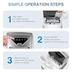Ice Makers Countertop, Self-Cleaning
