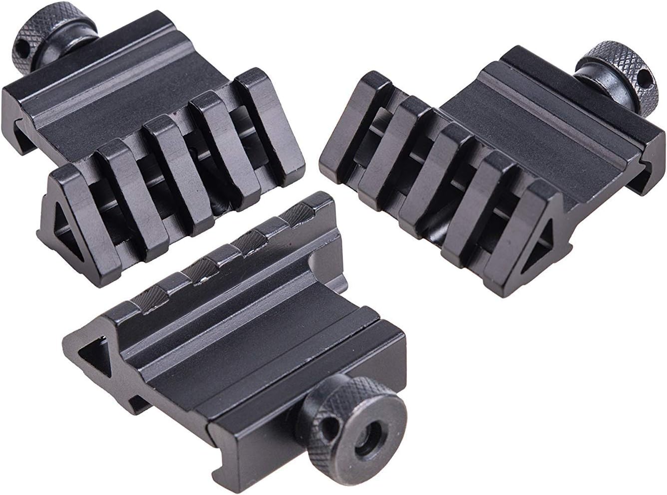 6Pcs 45 Degree Offset Rail Mount, 4 Slots 20mm Picatinny Weaver Rail for Flashlights Laser Red Dot Sight Optics Tactical Style : Sports & Outdoors