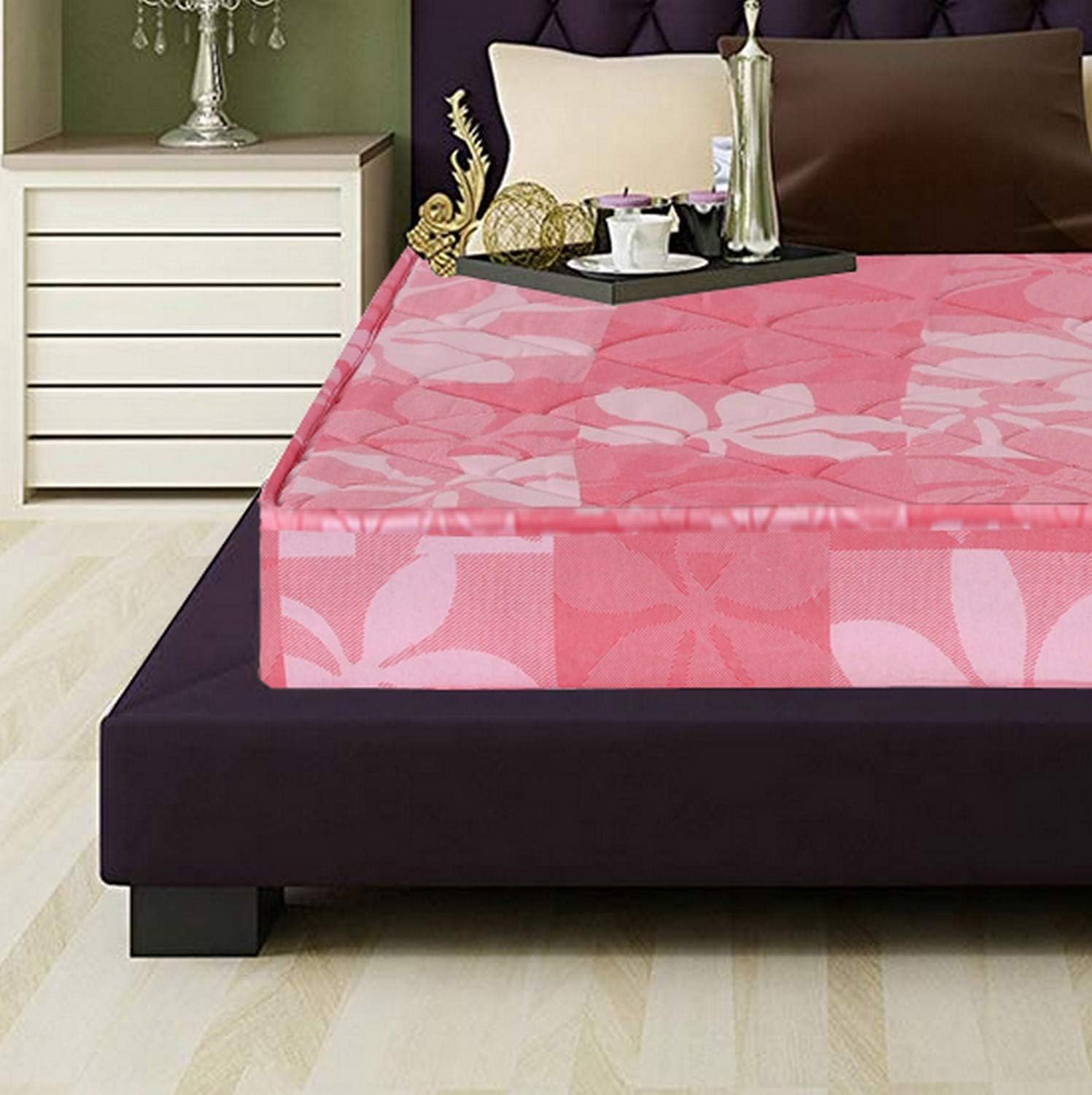 Coirfit Daydream 4.5-inch Single Size Rubberised Coir Mattress (Pink, 75X35x4.5)