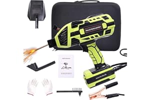 PIONEVOX Welding Machine, 110V Handheld Welder with IGBT Inverter 6 Variable Current Adjustment, ARC Portable Welder Gun with Welding Mask, Electric Welding Kit with Gloves for 3/32"-1/8" Wire Rods