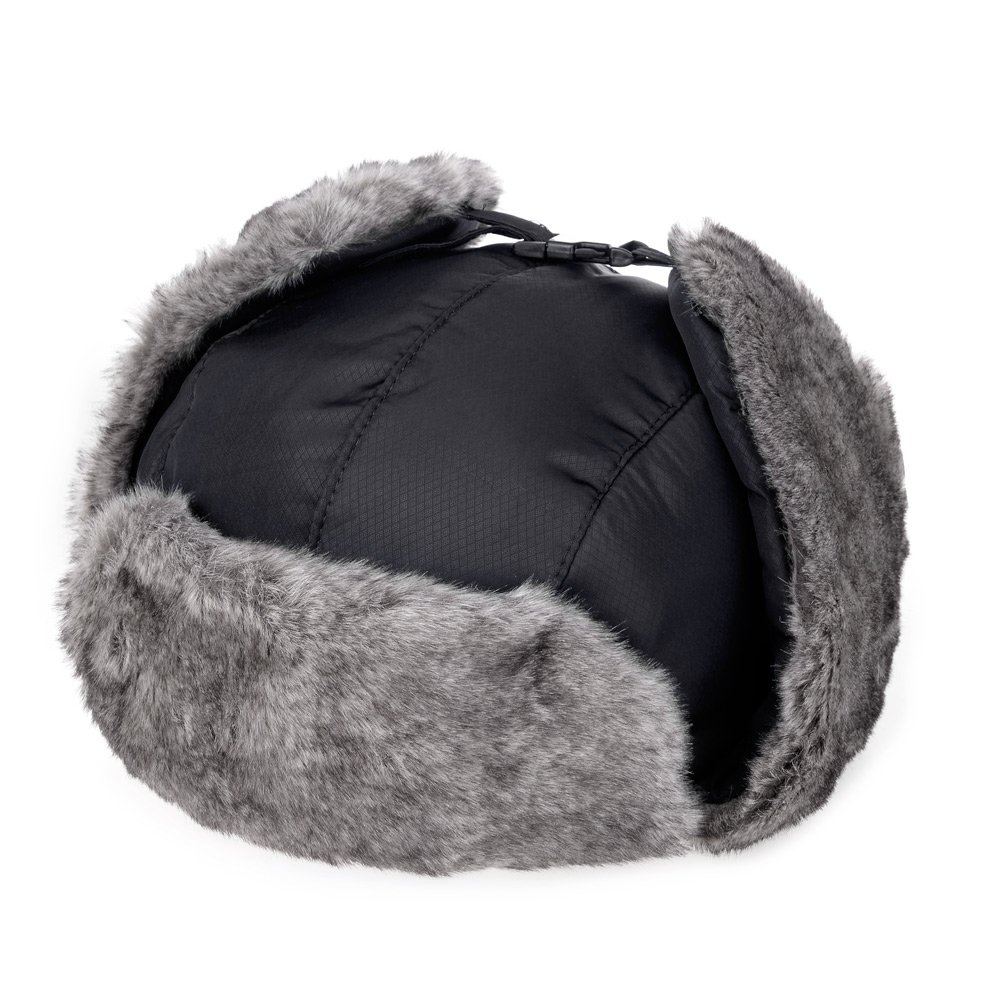 Vbiger Chapka en Peluche Anti-vent Anti-poussière Chaud pour Ski Cyclisme d\'Hiver (Tour de tête: 55-59 cm, Noir)