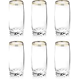 Zanzer 6-Piece Gold Glass Cup Set (Highball Glass (Set Of 6))