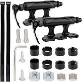 Dioty 2PCS Bike Fork Mount Block, Alloy Quick Release Thru Axle | for Car Bike Roof Rack Truck Bed Bike Mount with 4 Adapters for Road, MTB and Hybrid Bicycles