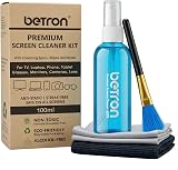 Betron Screen Cleaner Spray 100ml with Microfiber Cloth & Brush Kit