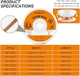 TOWOT Solder Wick S Desoldering Wick Braid 2.5mm 5' No-Clean Flux view 2