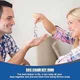 hioseyre 12 Pcs Key Rings Swivel Lobster Clasps Metal Clips Silver view 3