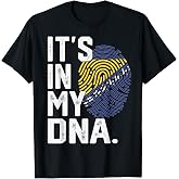 Bosnia and Herzegovina Roots Flag Fingerprint Patriotic T-Shirt