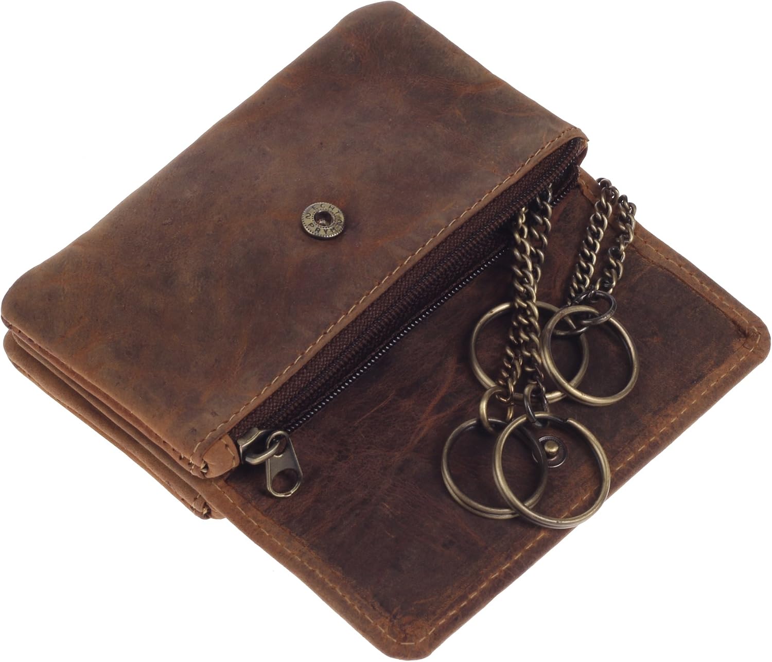 Greenburry Vintage key wallet leather 12 cm, Brown - Image 5
