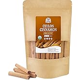 52USA Organic Ceylon Cinnamon Sticks, 1 Ounce (Pack of 1) | True Cinnamon Farmed in Sri Lanka, Whole Cinnamon Sticks Bulk, Vegan, Non GMO, 28g